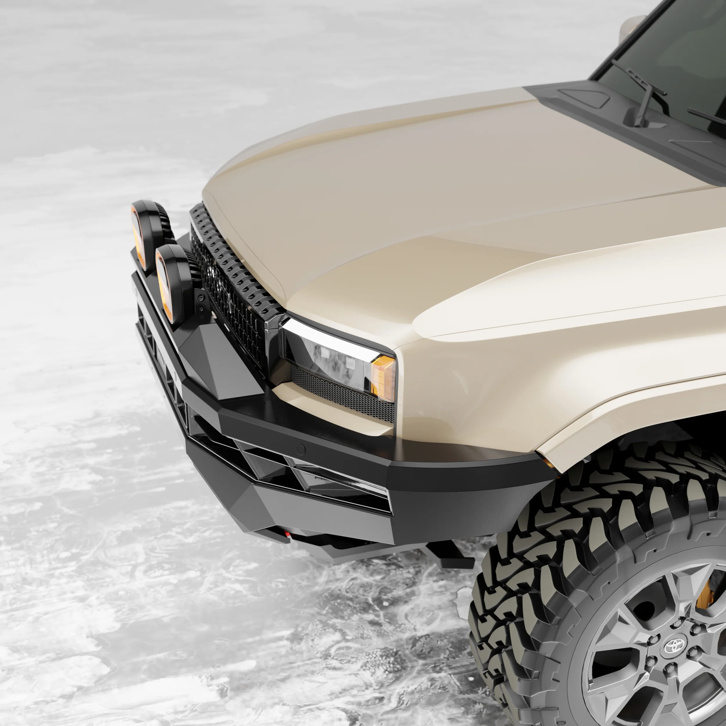 PEAK LC1 Hustler Bull Bar for Toyota Landcruiser Prado 250 | Dakar - Type X EVO - Image 7