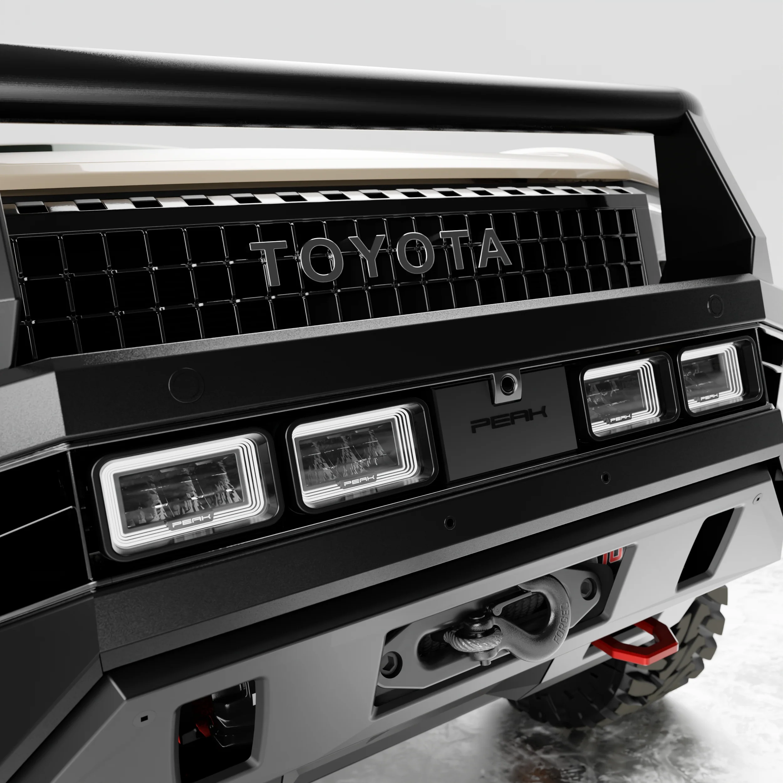 PEAK LC1 Hustler Bull Bar for Toyota Landcruiser Prado 250 | Triple Loop - Image 11