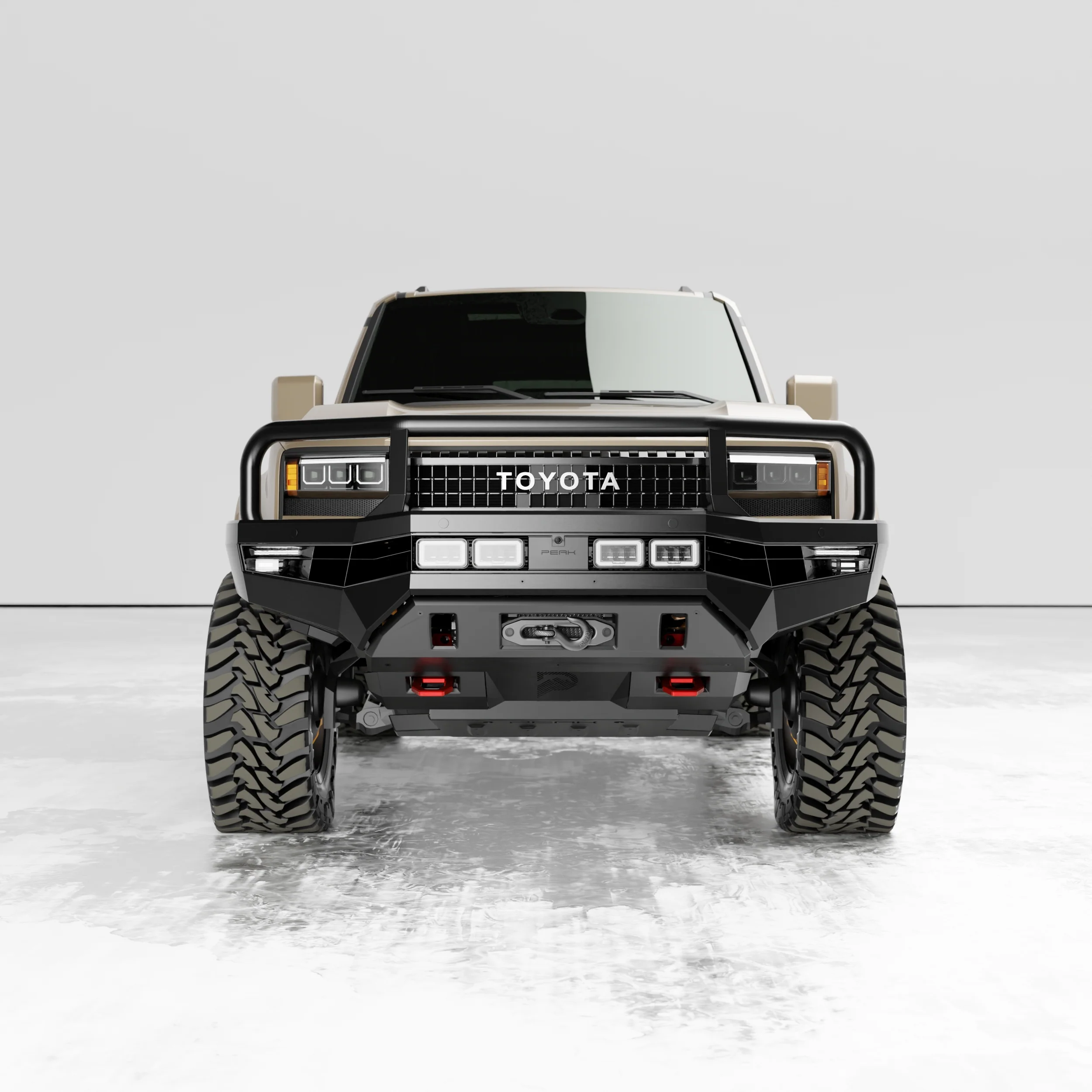 PEAK LC1 Hustler Bull Bar for Toyota Landcruiser Prado 250 | Triple Loop - Image 6