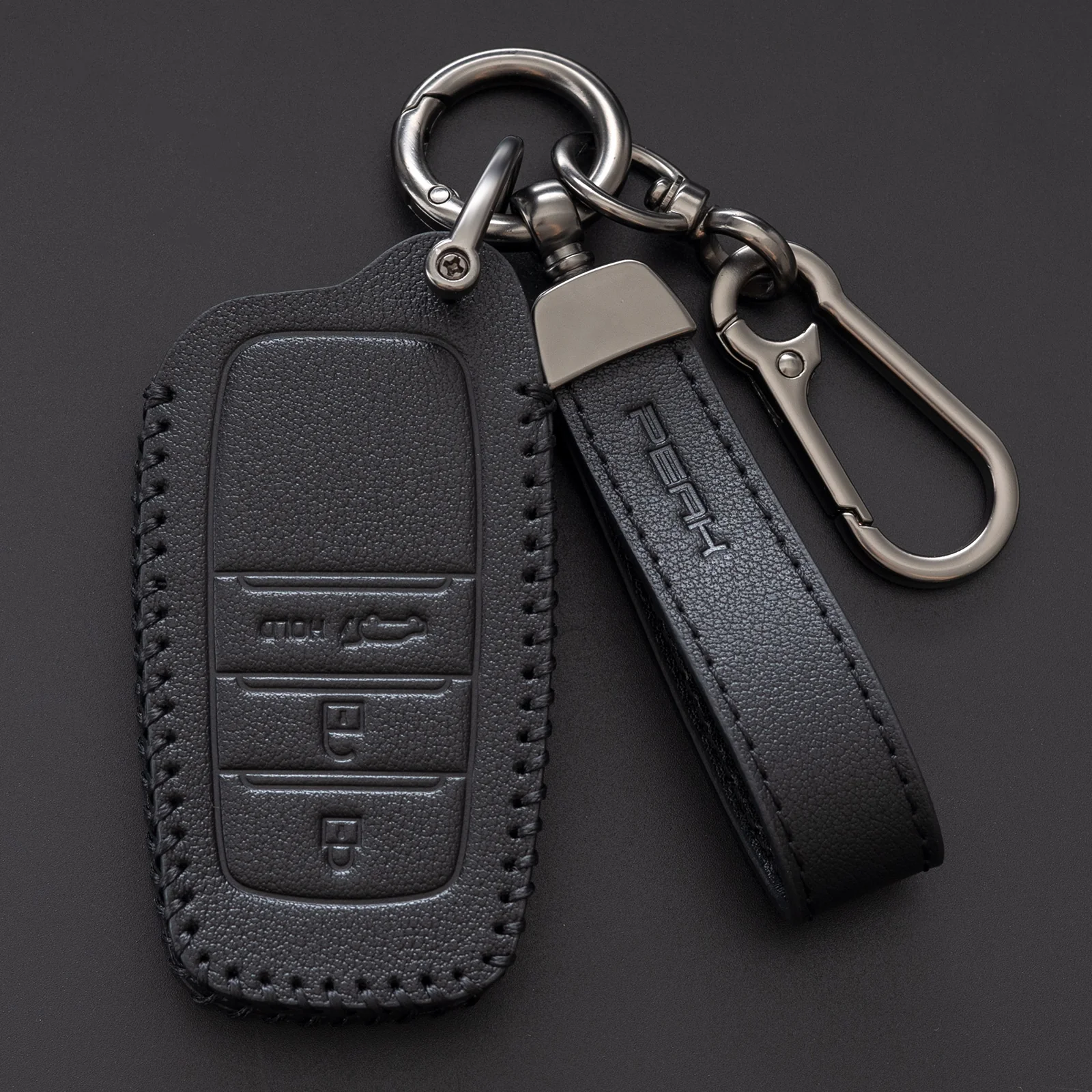 PEAK Leather Key Case for Toyota Landcruiser Prado 250 - Image 3