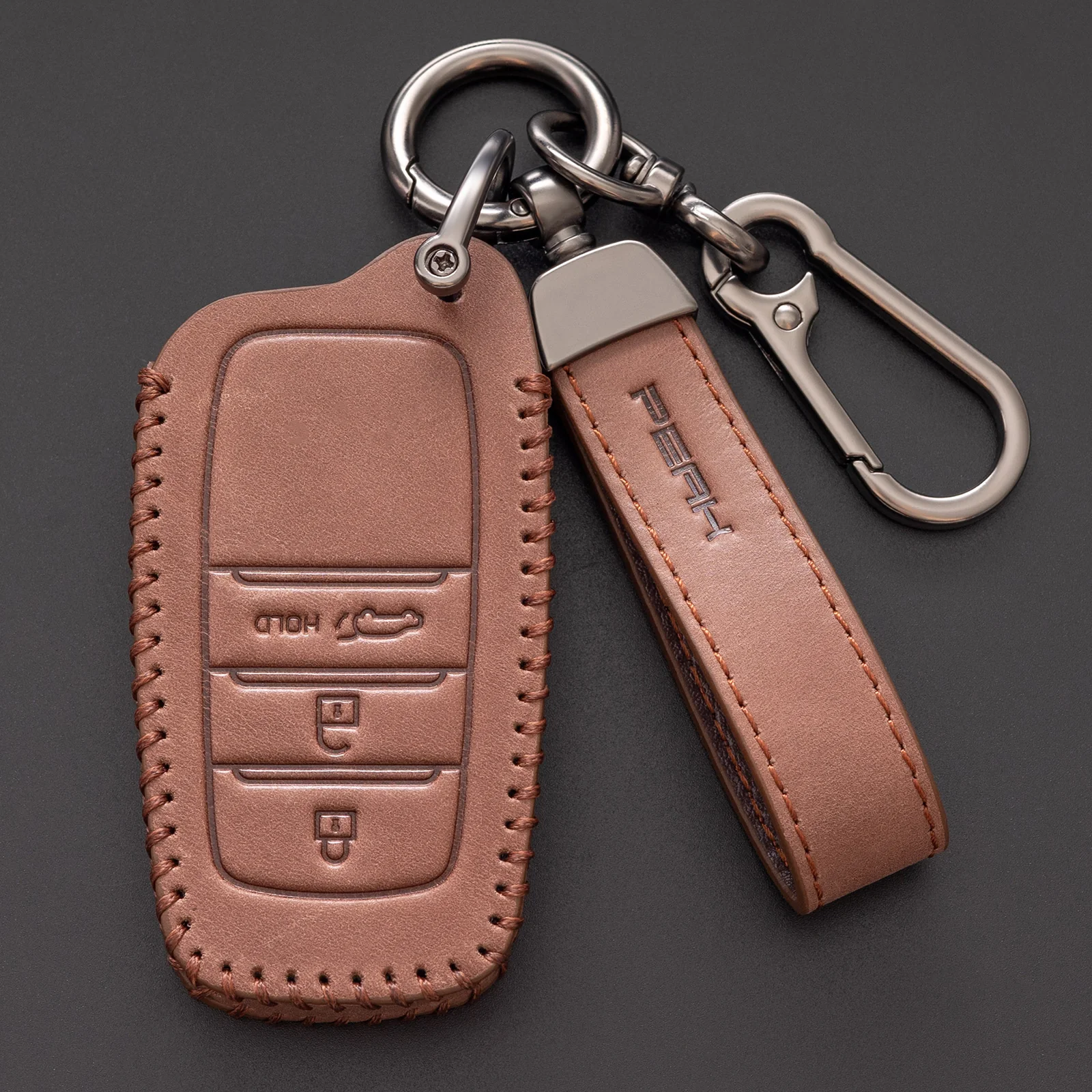 PEAK Leather Key Case for Toyota Landcruiser Prado 250 - Image 4