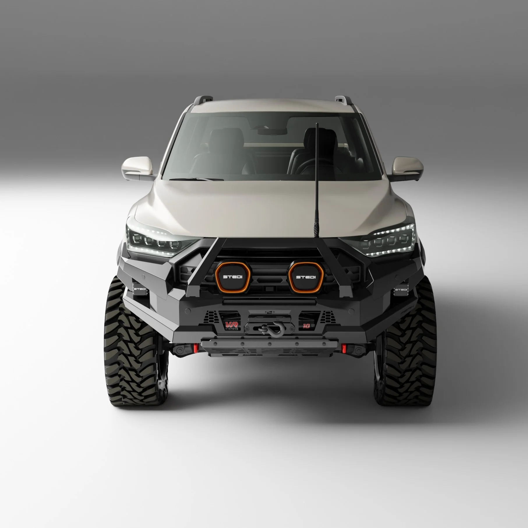 PEAK R1 NightHawk Steel Bull Bar For KGM SsangYong Musso Ultimate 2025+ (Single Loop) - Image 10
