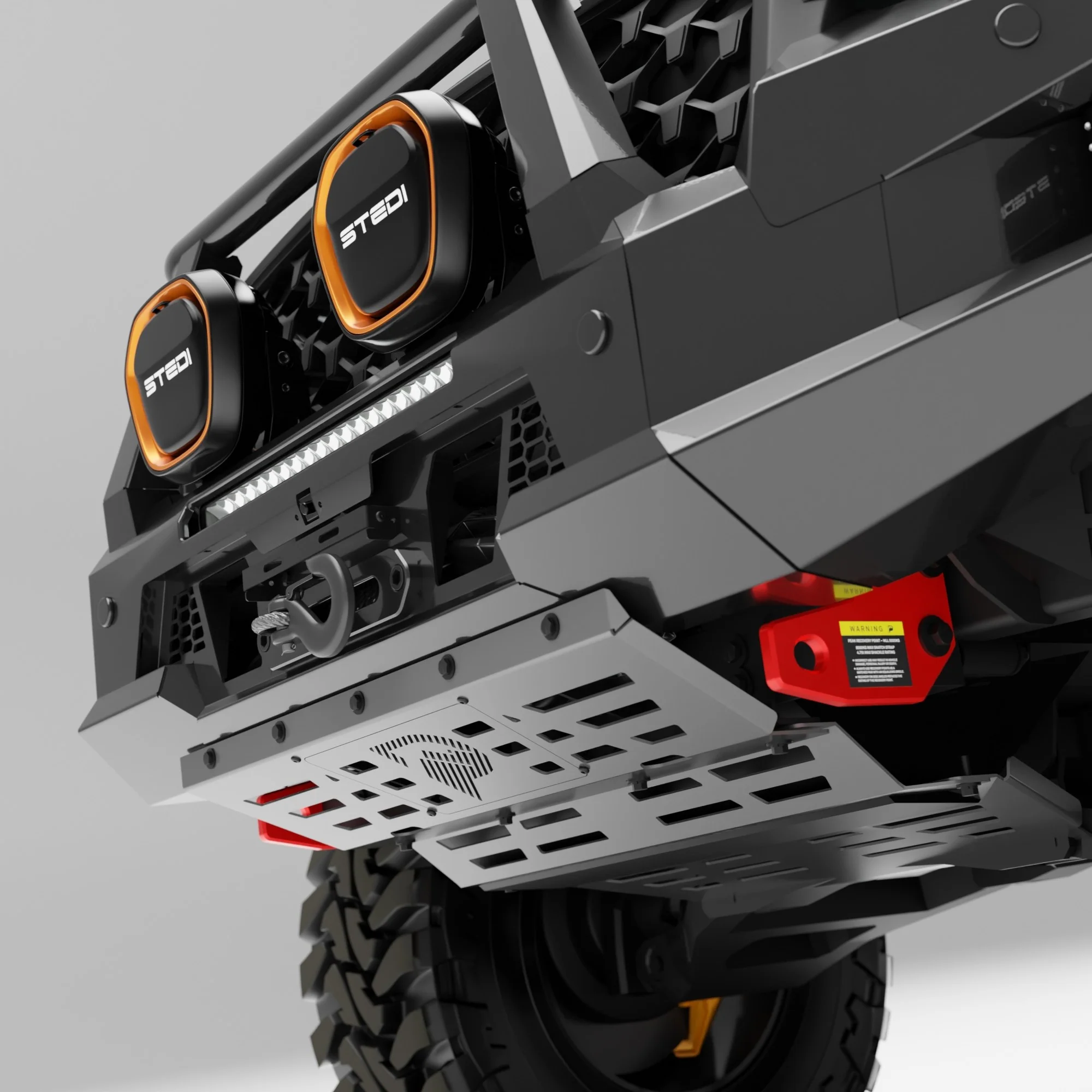 PEAK R1 NightHawk Steel Bull Bar For KGM SsangYong Musso Ultimate 2025+ (Single Loop) - Image 11