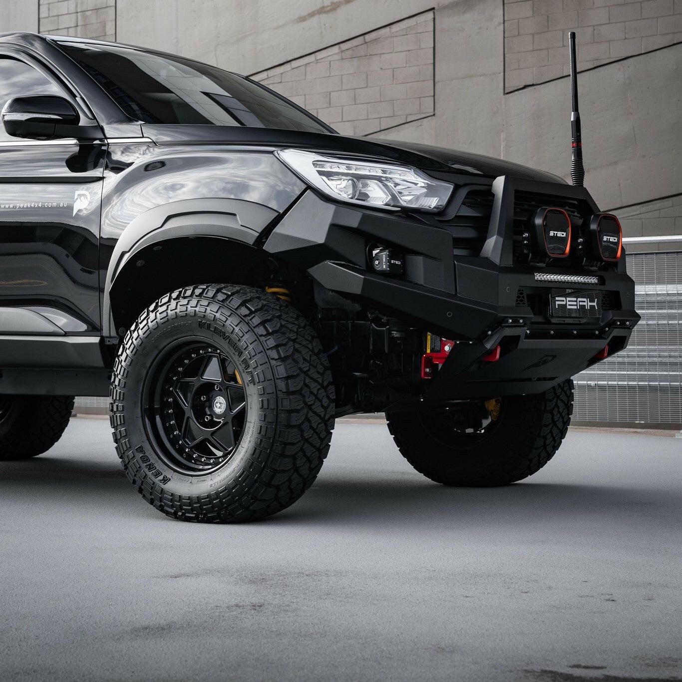 PEAK R1 NightHawk Steel Bull Bar For KGM SsangYong Musso Ultimate 2025+ (Single Loop) - Image 18