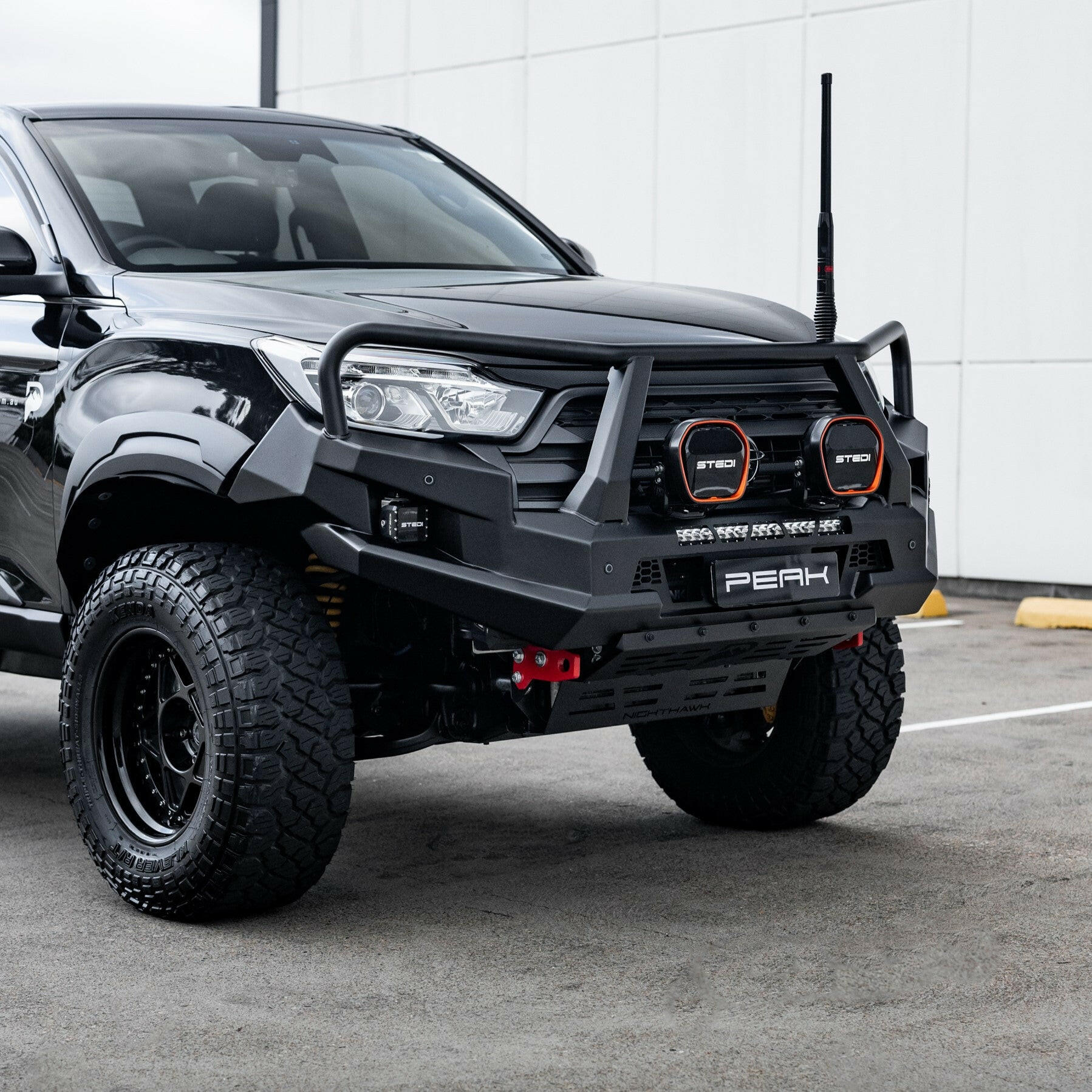 PEAK M1 NightHawk Steel Bull Bar For KGM SsangYong Musso (Triple Loop) - Image 18