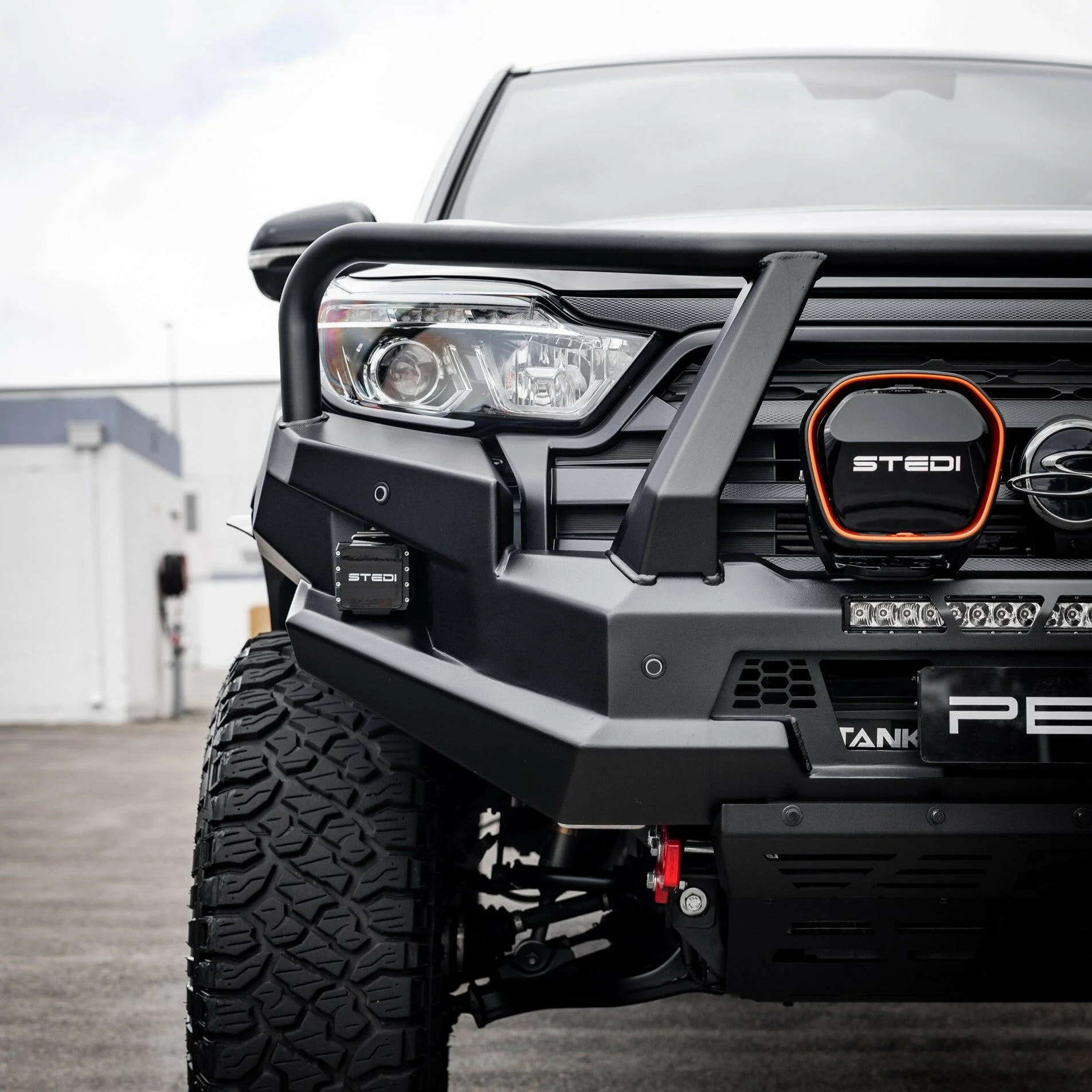 PEAK M1 NightHawk Steel Bull Bar For KGM SsangYong Musso (Triple Loop) - Image 21