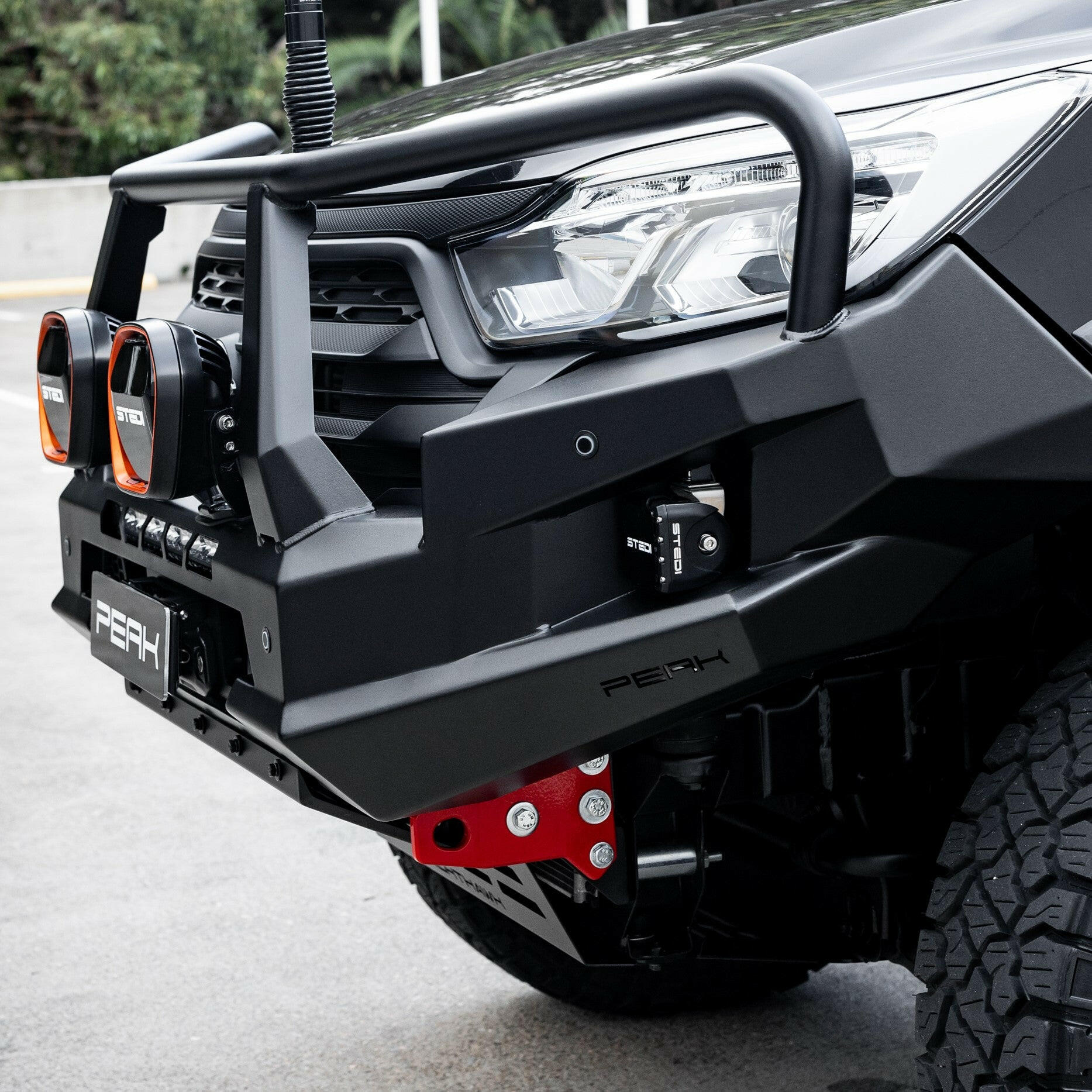 PEAK M1 NightHawk Steel Bull Bar For KGM SsangYong Musso (Triple Loop) - Image 23