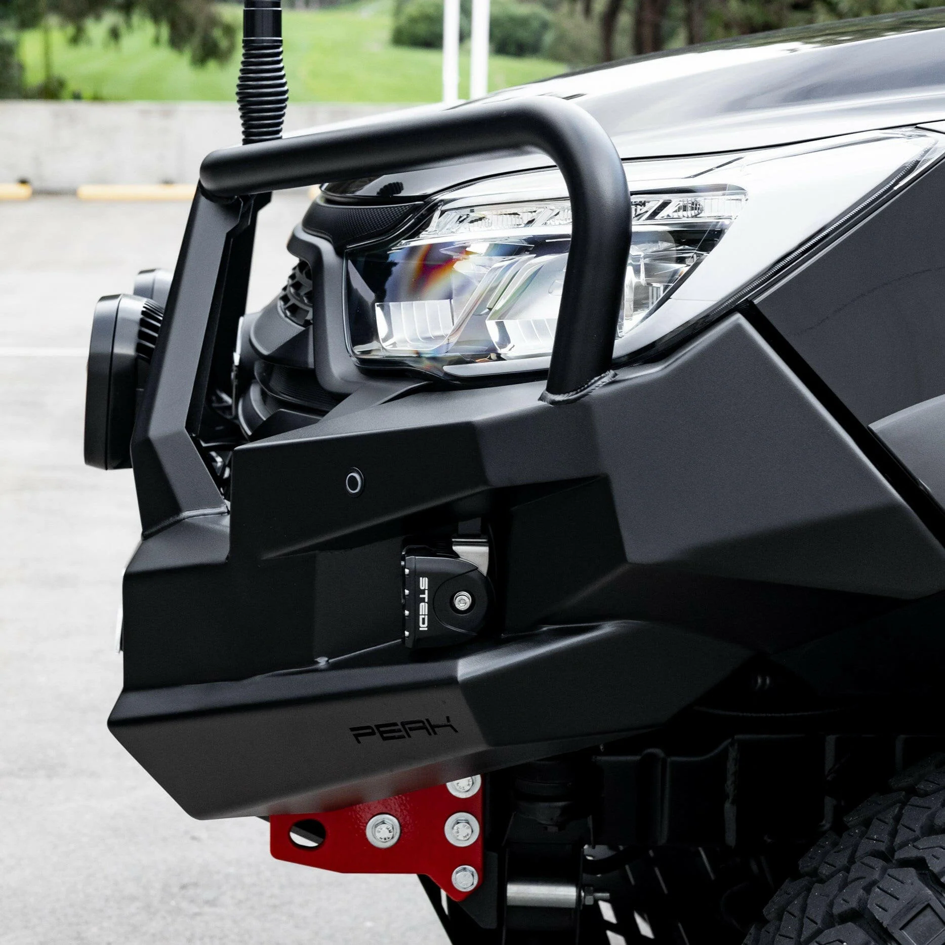 PEAK M1 NightHawk Steel Bull Bar For KGM SsangYong Musso (Triple Loop) - Image 24