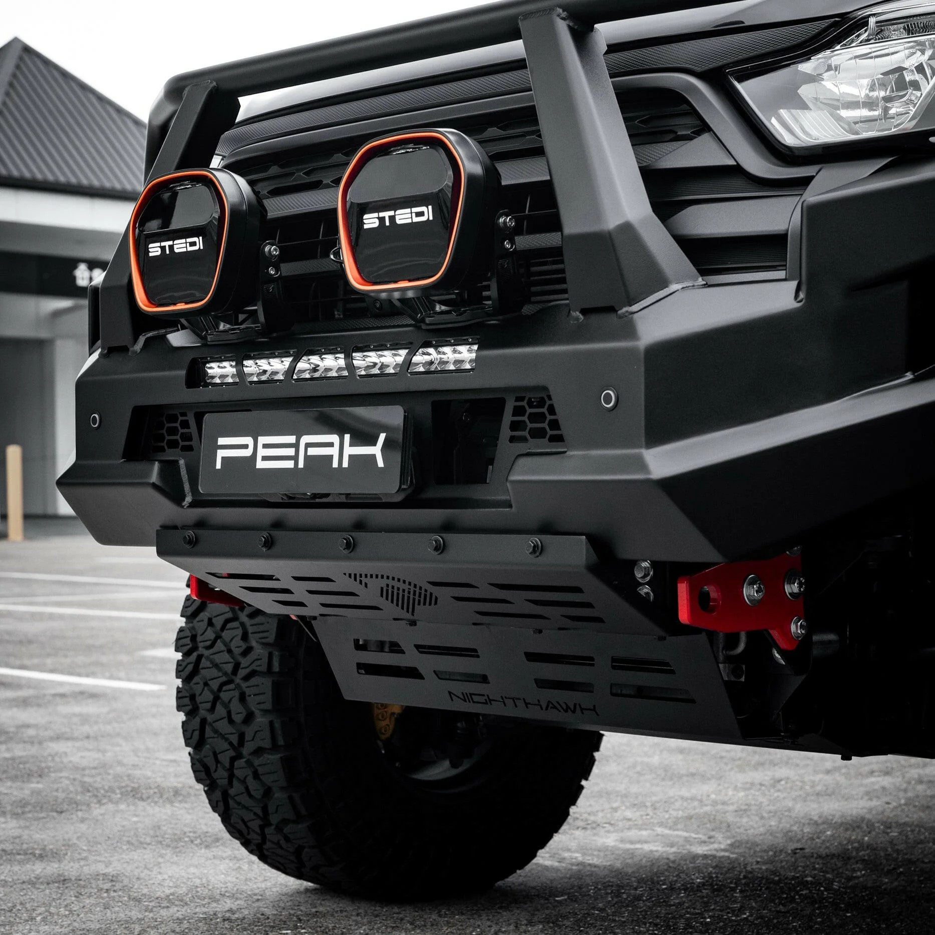 PEAK M1 NightHawk Steel Bull Bar For KGM SsangYong Musso (Triple Loop) - Image 27