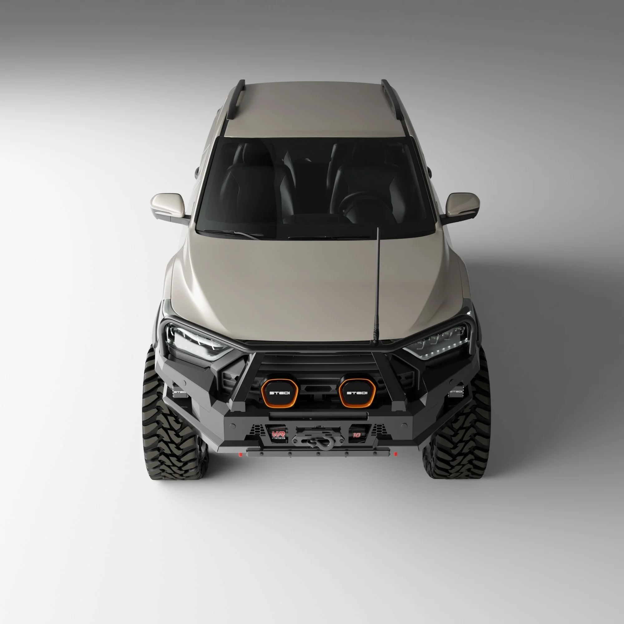 PEAK R1 NightHawk Steel Bull Bar For KGM SsangYong Musso Ultimate 2025+ (Triple Loop) - Image 8