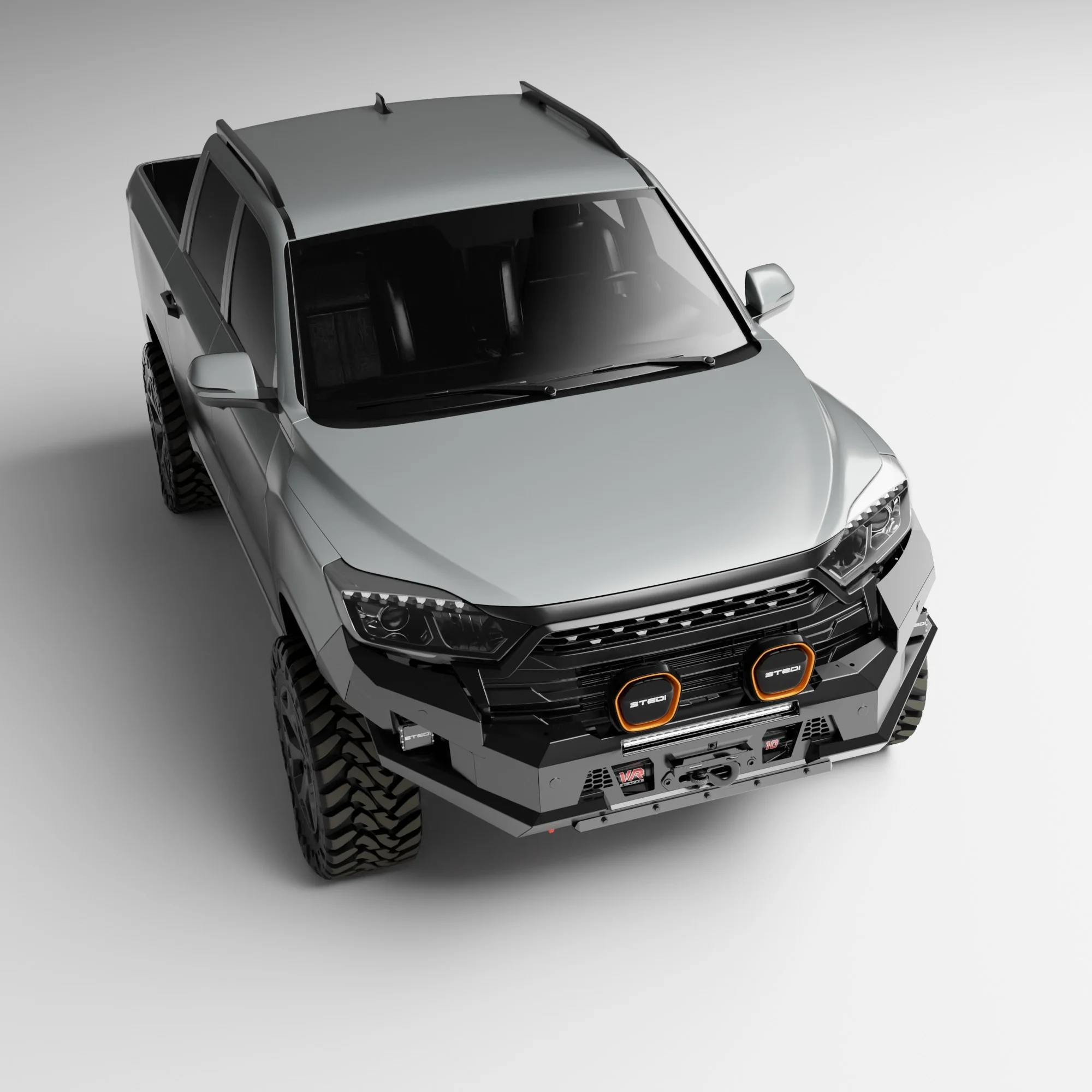 PEAK M1 NightHawk Steel Bull Bar For KGM SsangYong Musso (No Loop) - Image 7