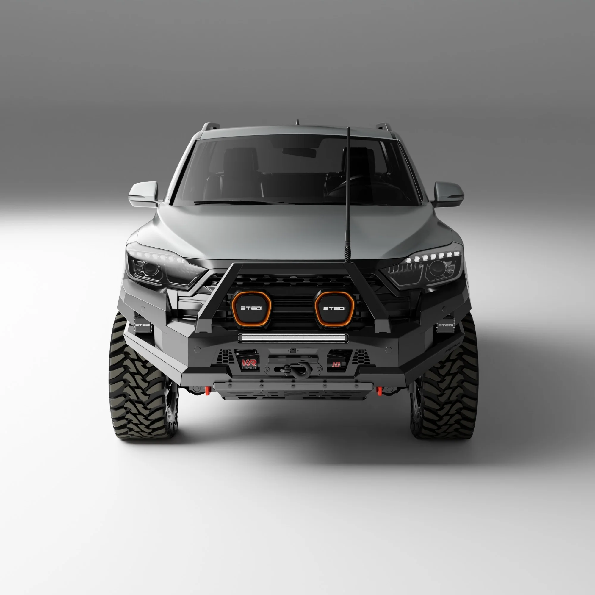 PEAK M1 NightHawk Steel Bull Bar For KGM SsangYong Musso (Single Loop) - Image 10