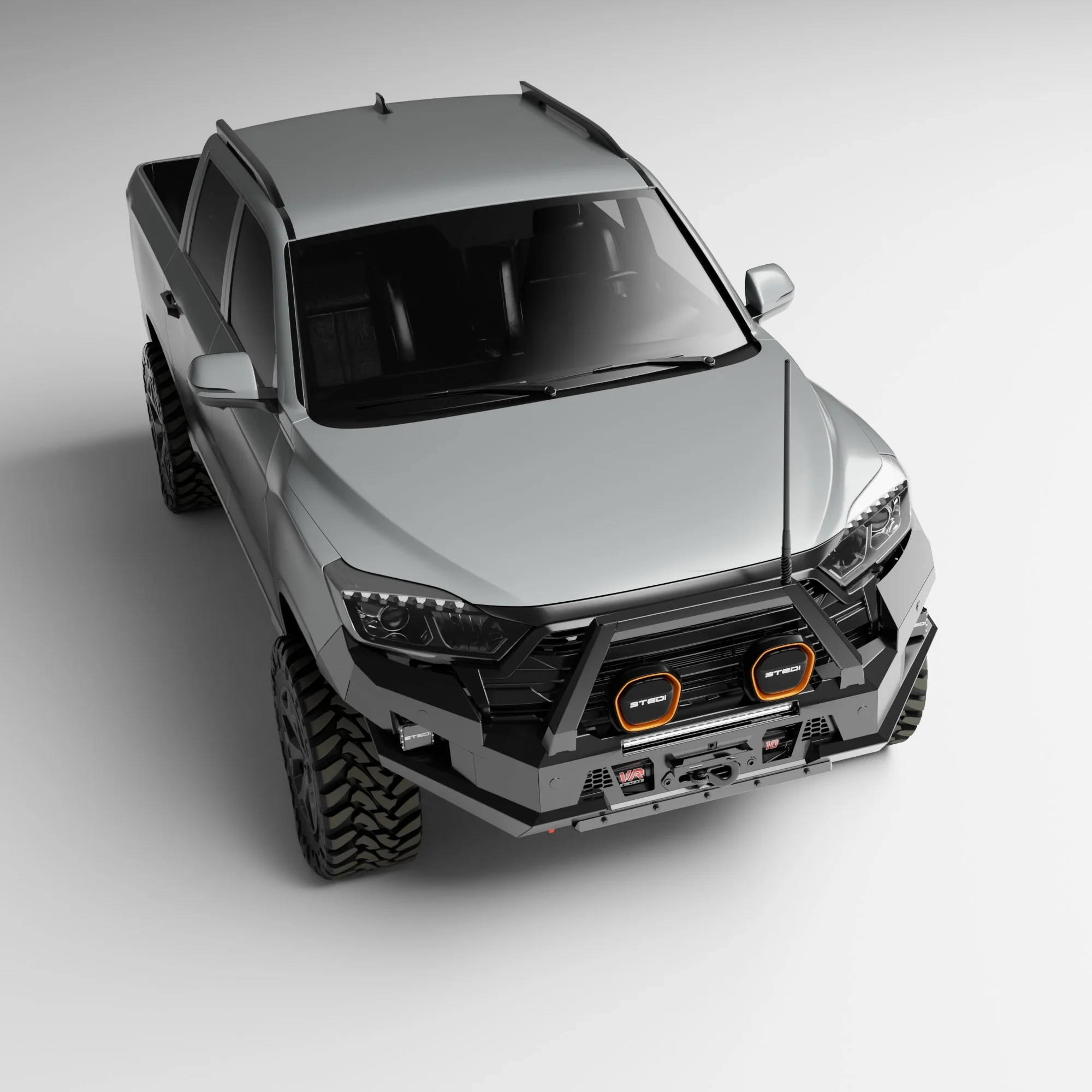 PEAK M1 NightHawk Steel Bull Bar For KGM SsangYong Musso (Single Loop) - Image 6