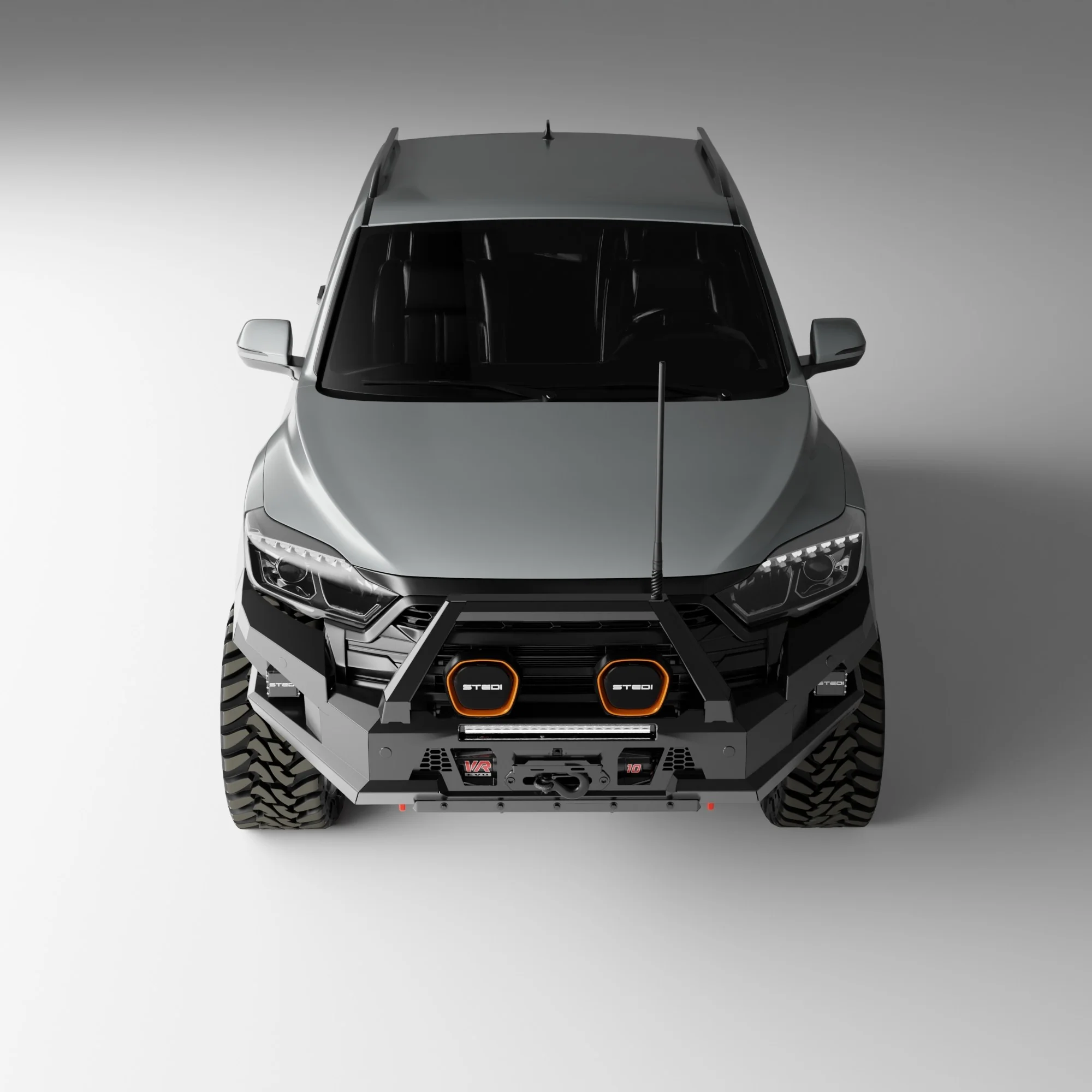 PEAK M1 NightHawk Steel Bull Bar For KGM SsangYong Musso (Single Loop) - Image 8