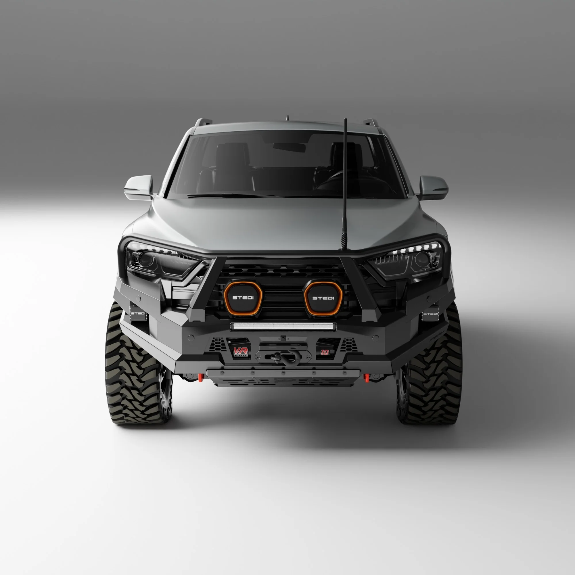 PEAK M1 NightHawk Steel Bull Bar For KGM SsangYong Musso (Triple Loop) - Image 10