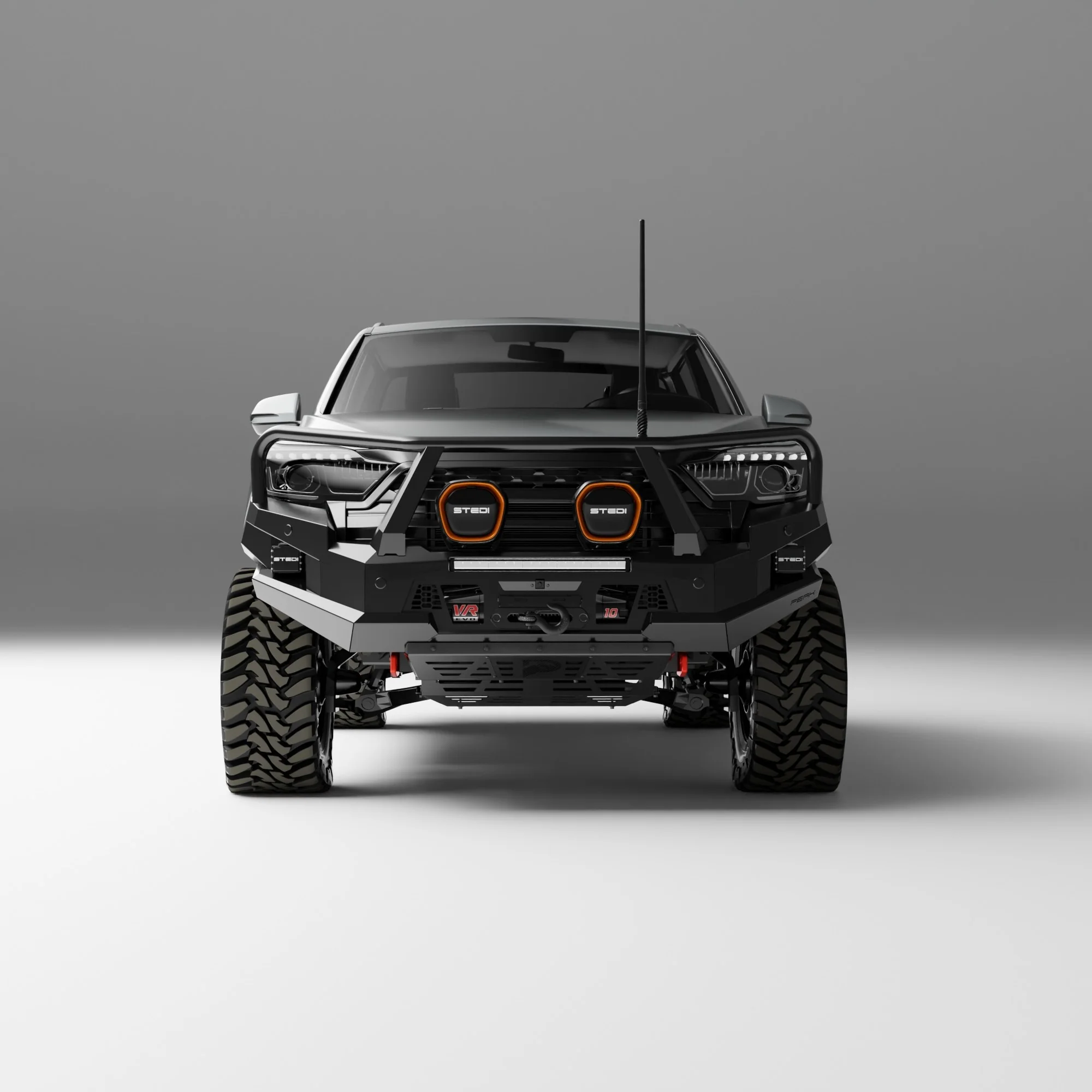 PEAK M1 NightHawk Steel Bull Bar For KGM SsangYong Musso (Triple Loop) - Image 11