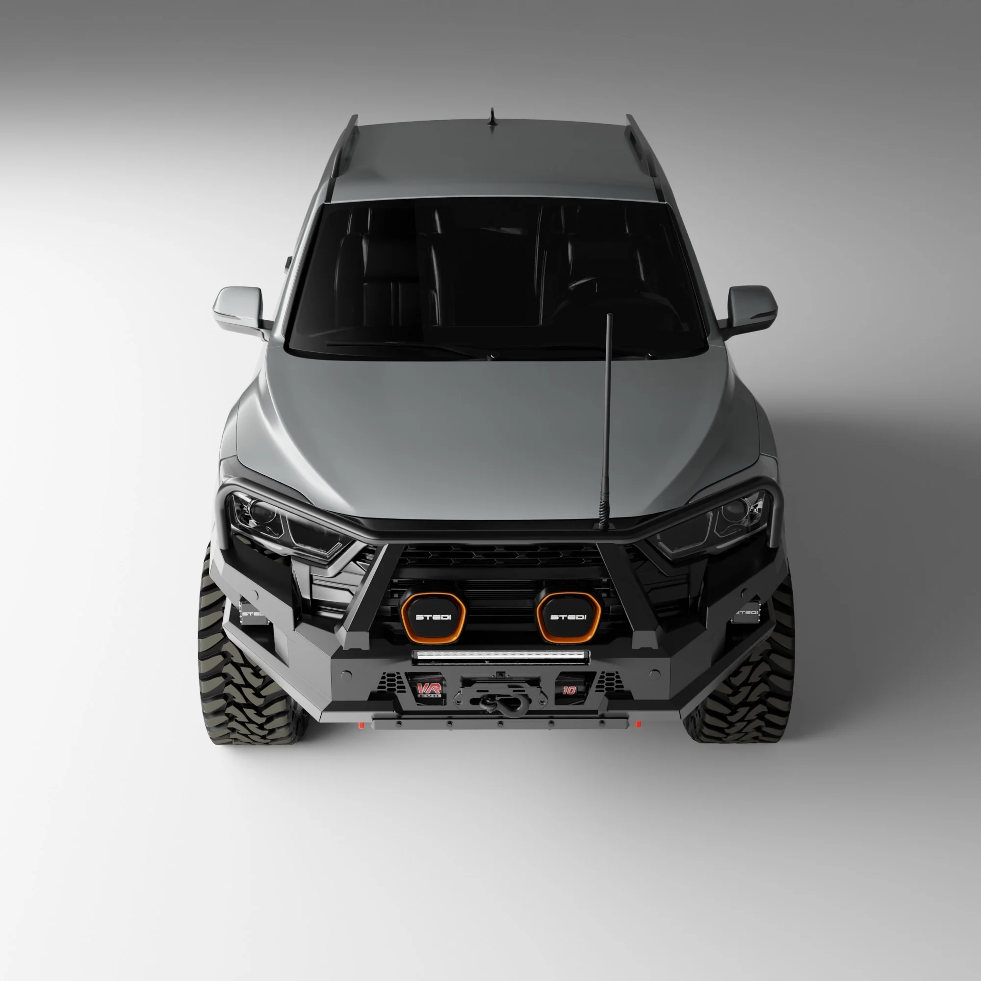 PEAK M1 NightHawk Steel Bull Bar For KGM SsangYong Musso (Triple Loop) - Image 8