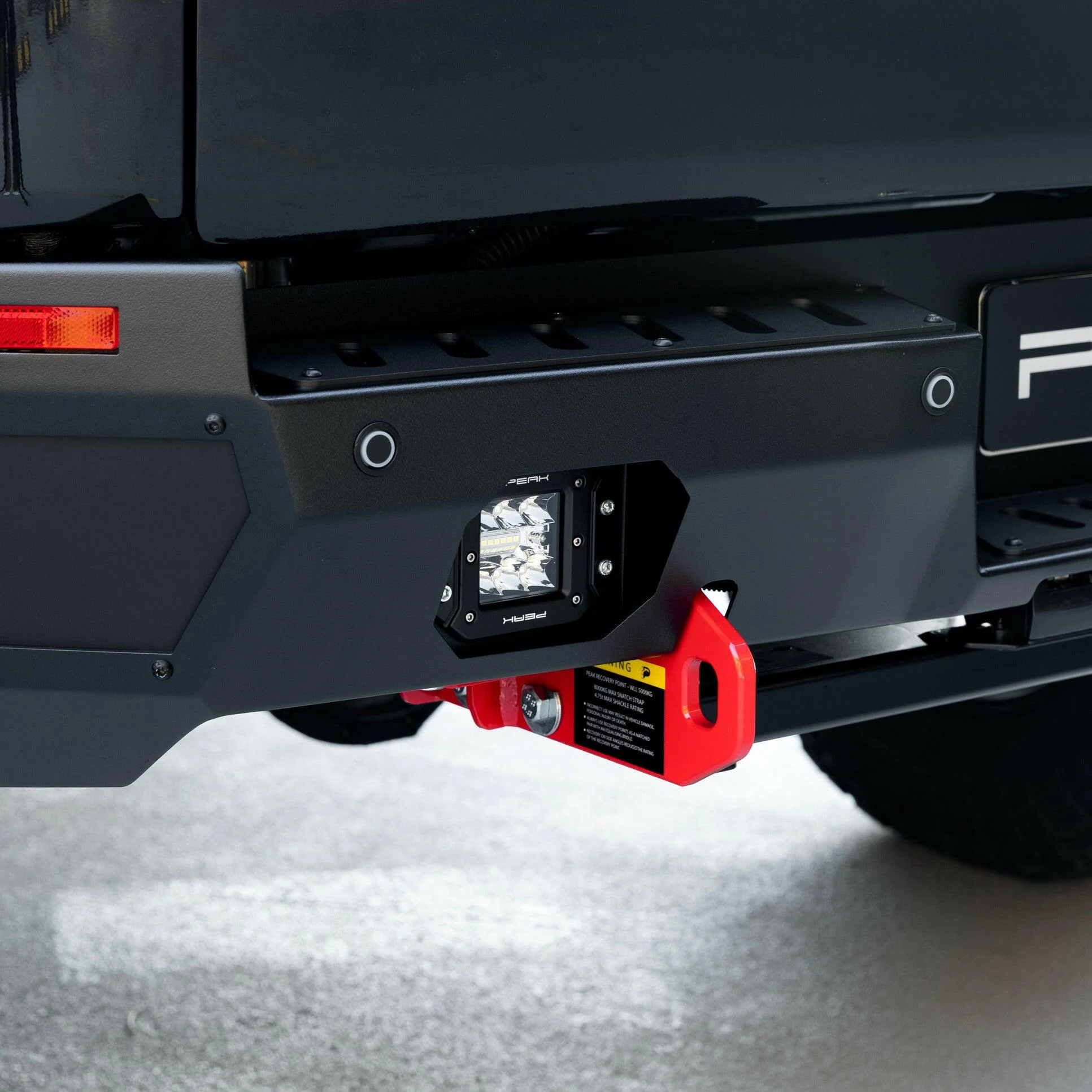 PEAK Nighthawk Steel Rear Bumper with 3500kg TowBar & Recovery Points for KGM SsangYong Musso - Image 3