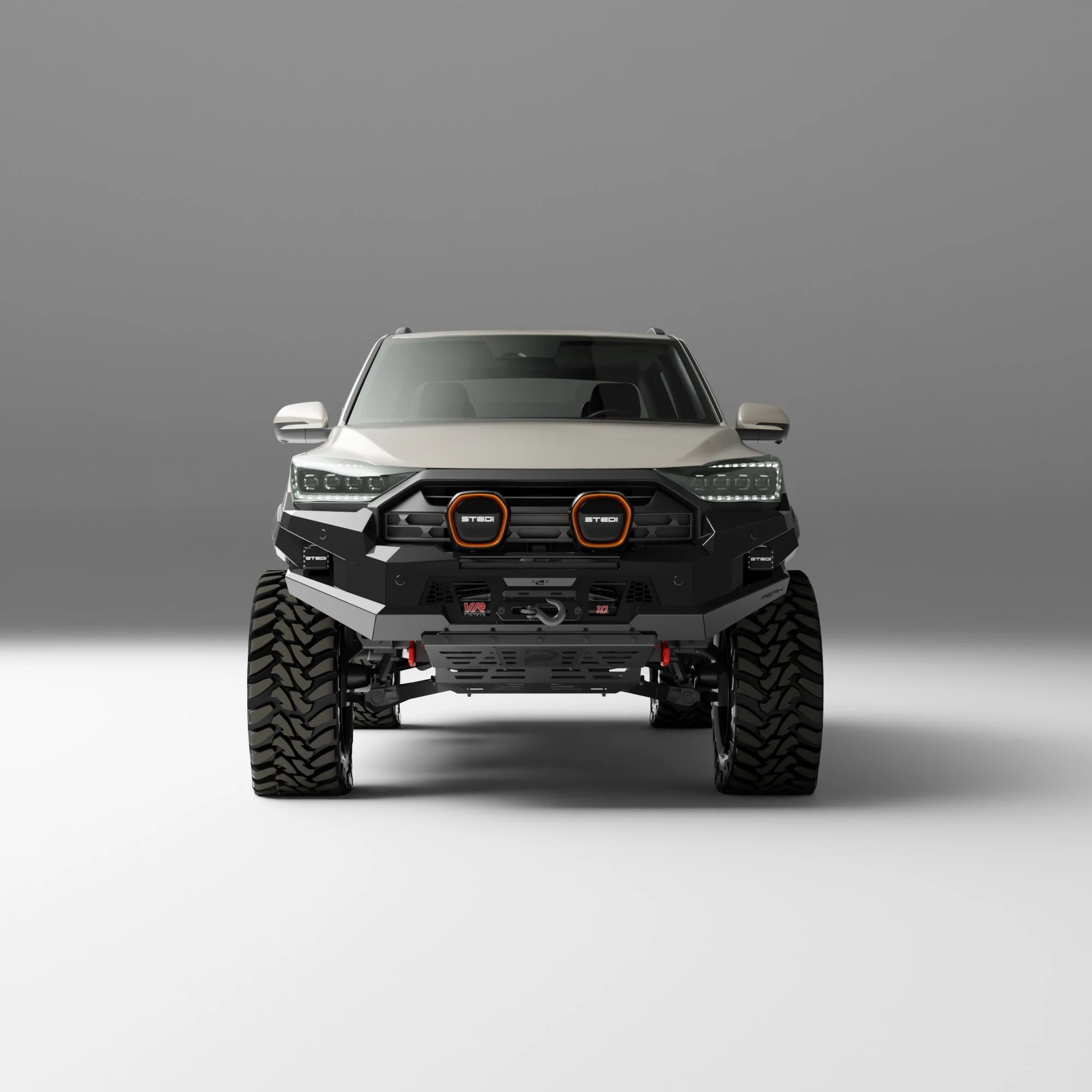 PEAK R1 NightHawk Steel Bull Bar For KGM SsangYong Musso Ultimate 2025+ (No Loop) - Image 10