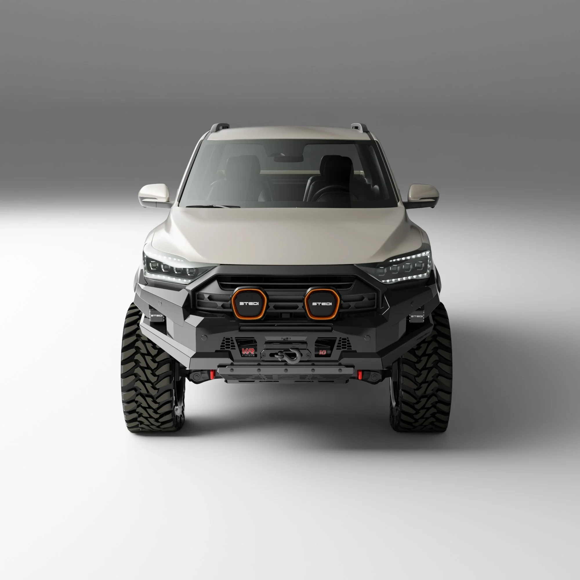 PEAK R1 NightHawk Steel Bull Bar For KGM SsangYong Musso Ultimate 2025+ (No Loop) - Image 9