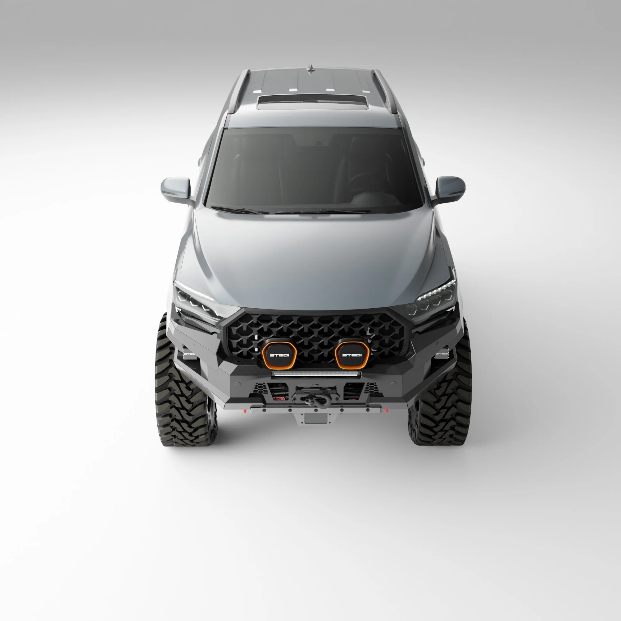PEAK R1 NightHawk Steel Bull Bar For KGM SsangYong Rexton (No Loop) - Image 8