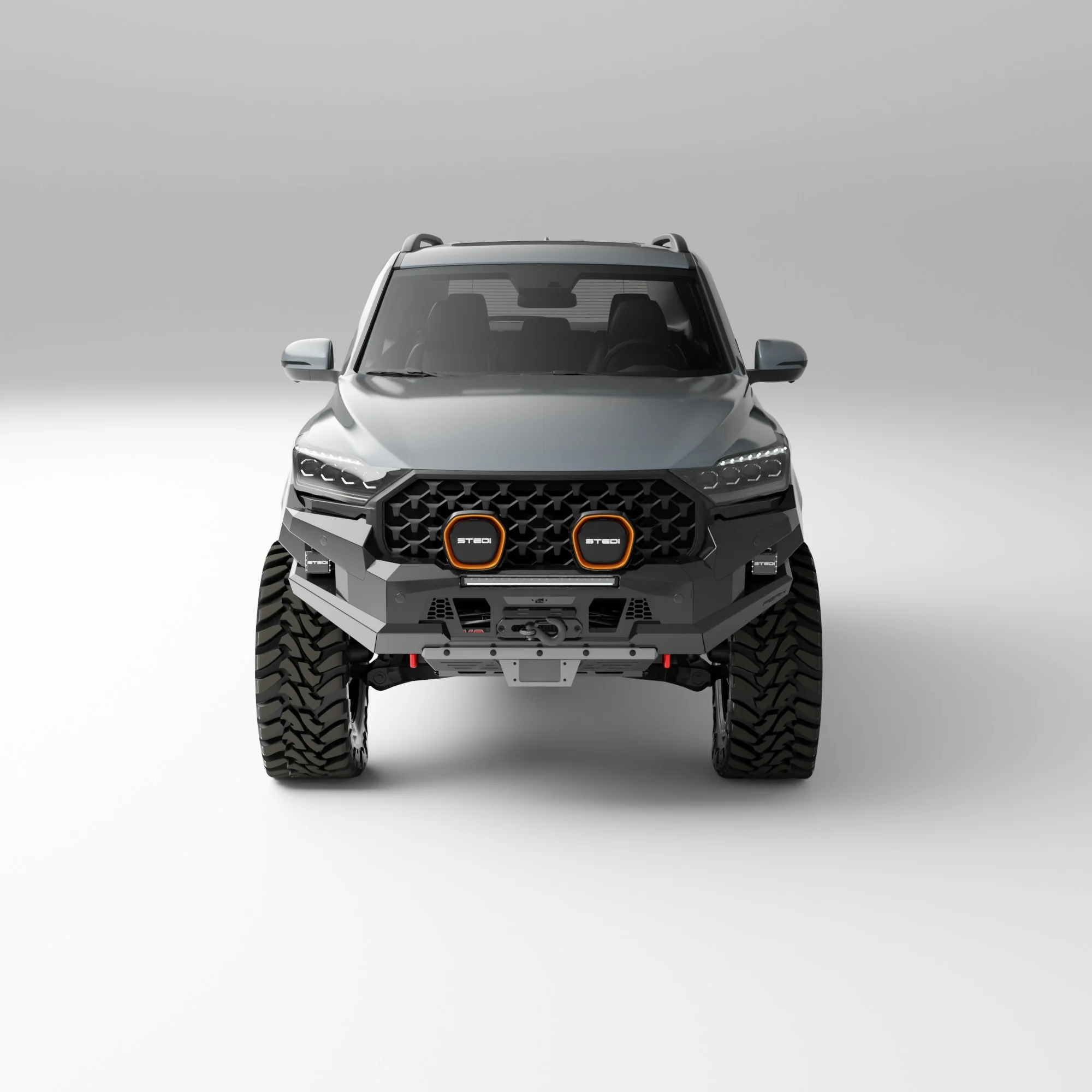 PEAK R1 NightHawk Steel Bull Bar For KGM SsangYong Rexton (No Loop) - Image 9