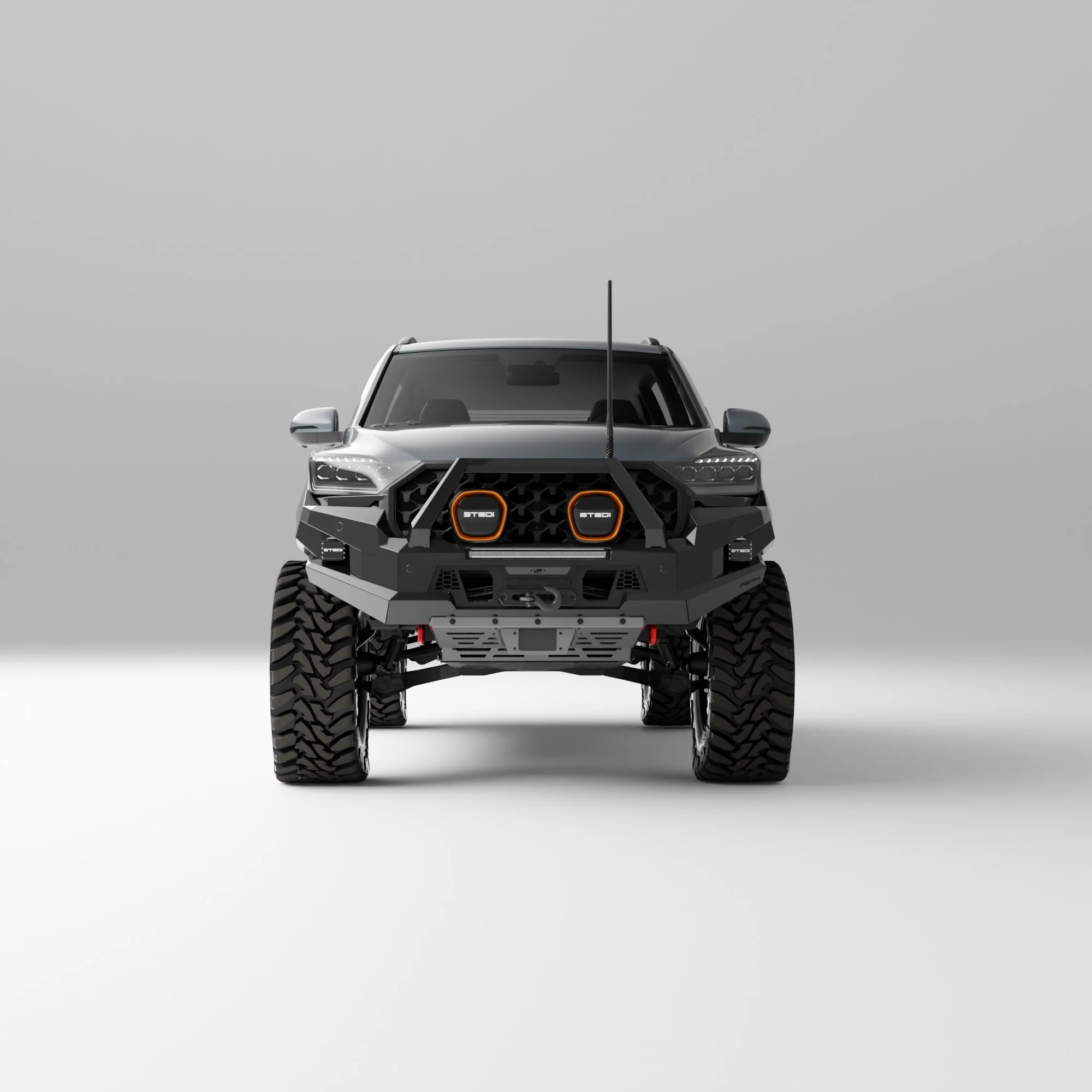 PEAK R1 NightHawk Steel Bull Bar For KGM SsangYong Rexton (Single Loop) - Image 10