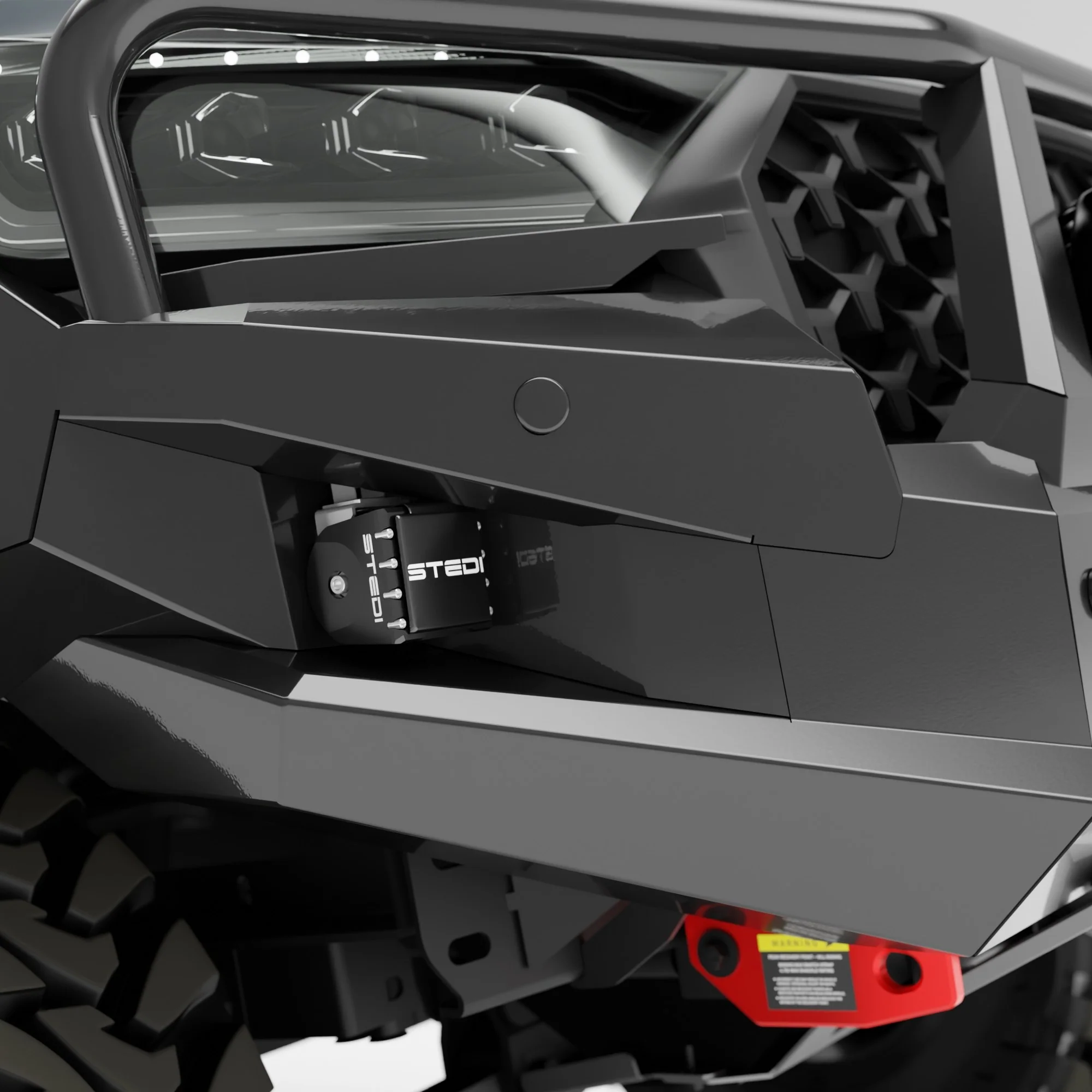 PEAK R1 NightHawk Steel Bull Bar For KGM SsangYong Rexton (Single Loop) - Image 12
