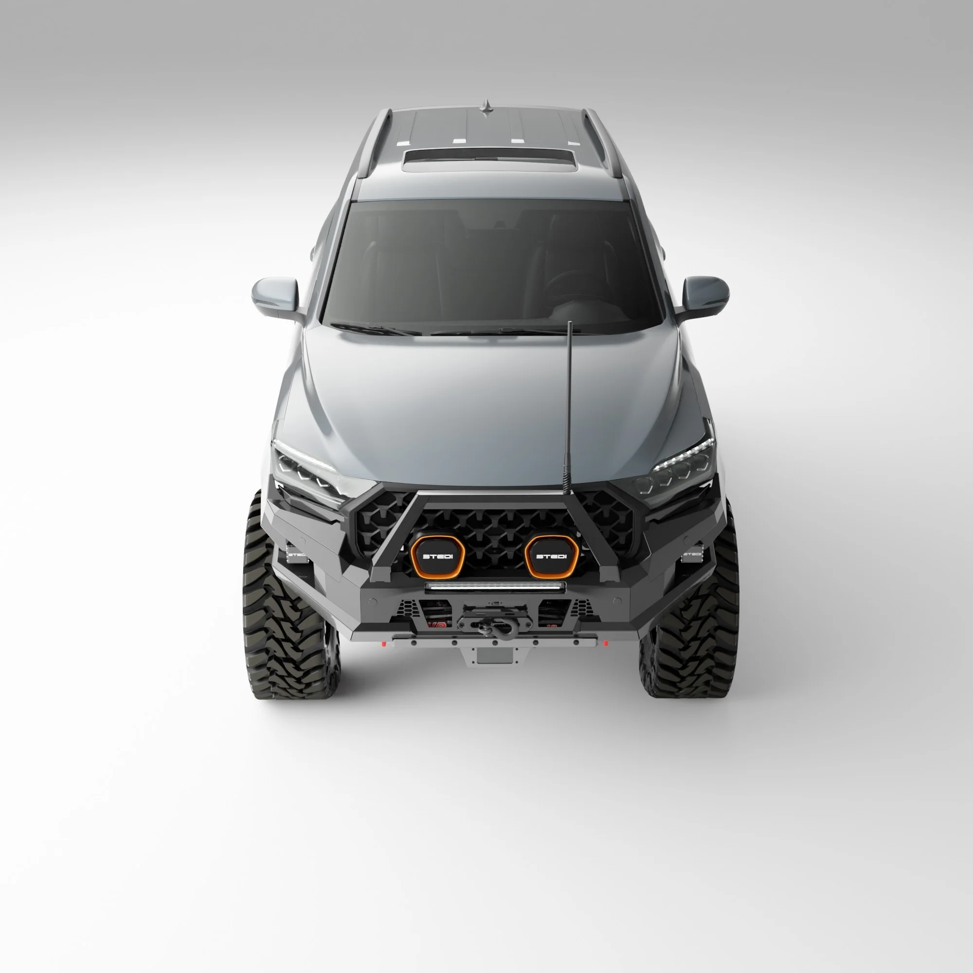 PEAK R1 NightHawk Steel Bull Bar For KGM SsangYong Rexton (Single Loop) - Image 8