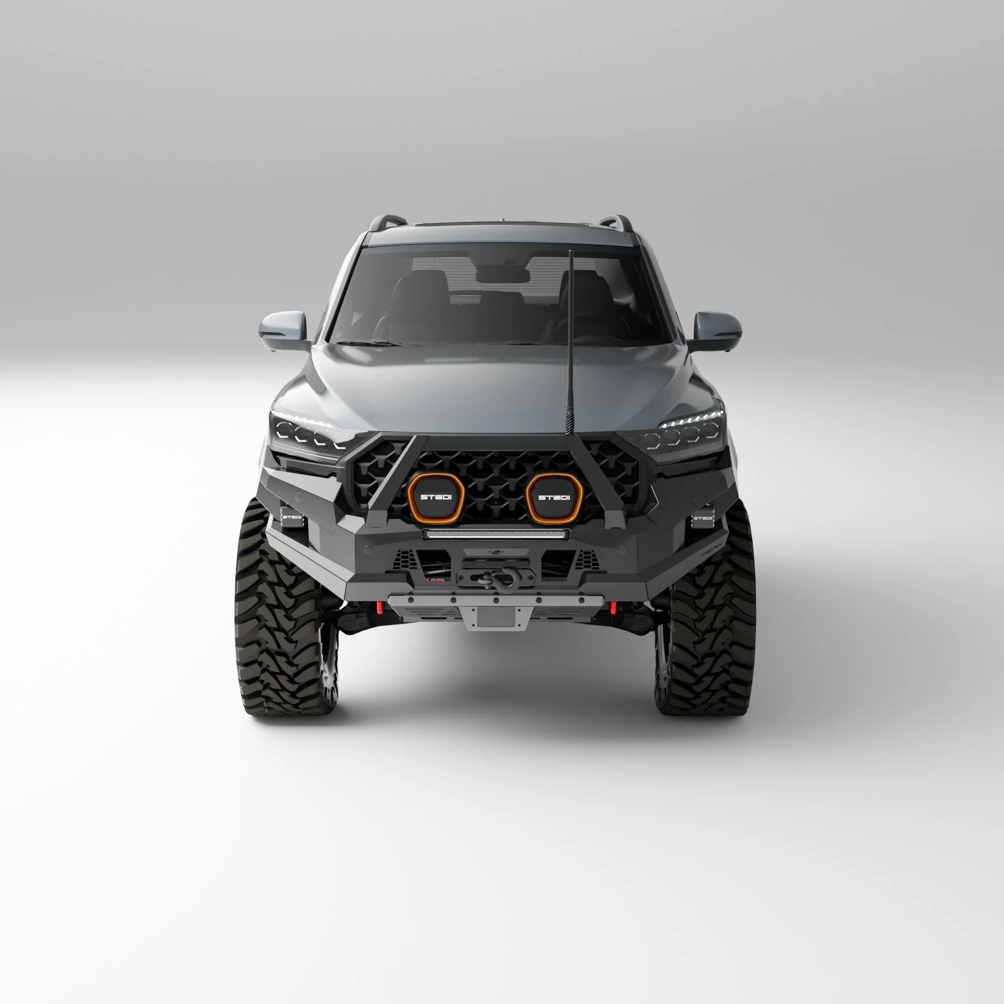 PEAK R1 NightHawk Steel Bull Bar For KGM SsangYong Rexton (Single Loop) - Image 9