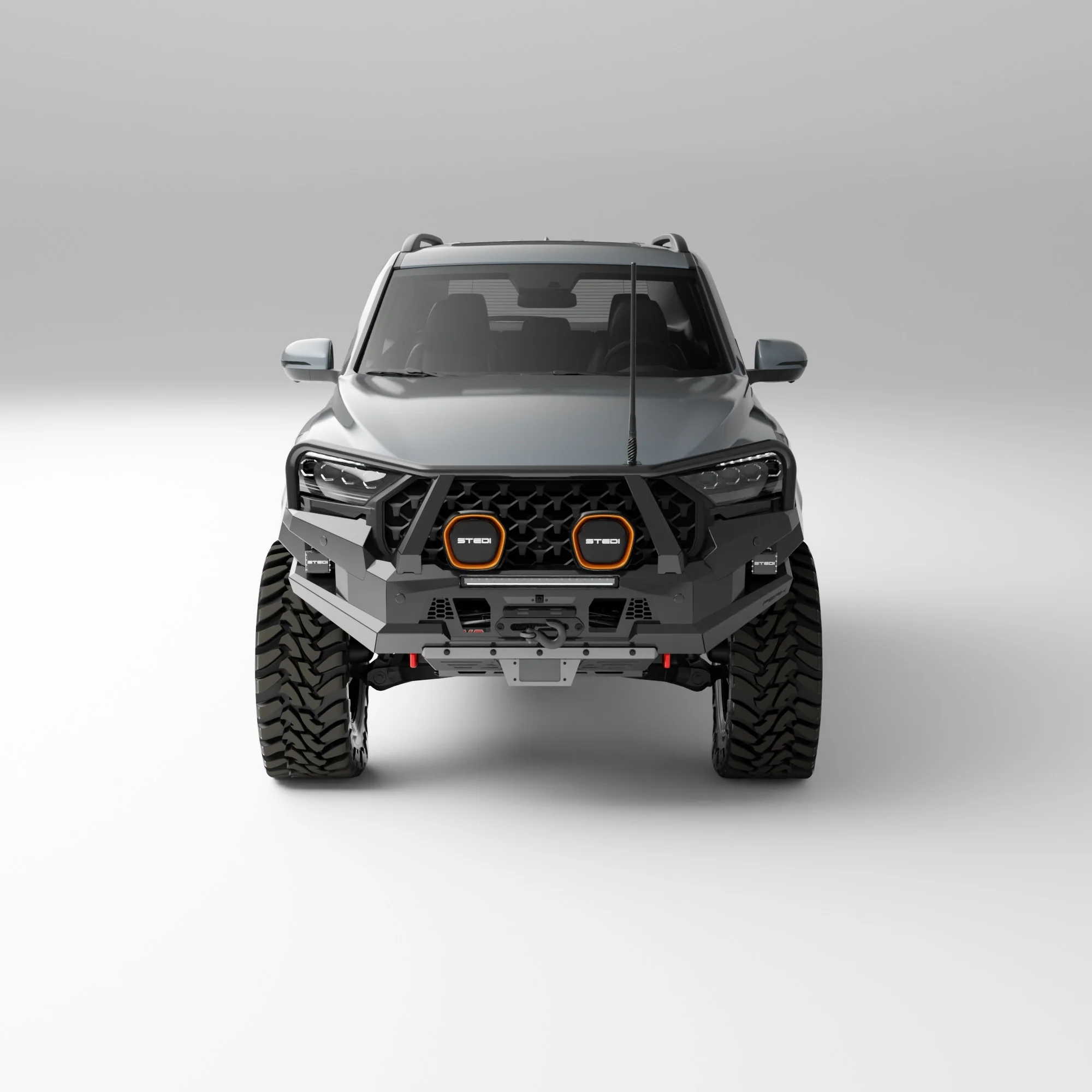 PEAK R1 NightHawk Steel Bull Bar For KGM SsangYong Rexton (Triple Loop) - Image 10