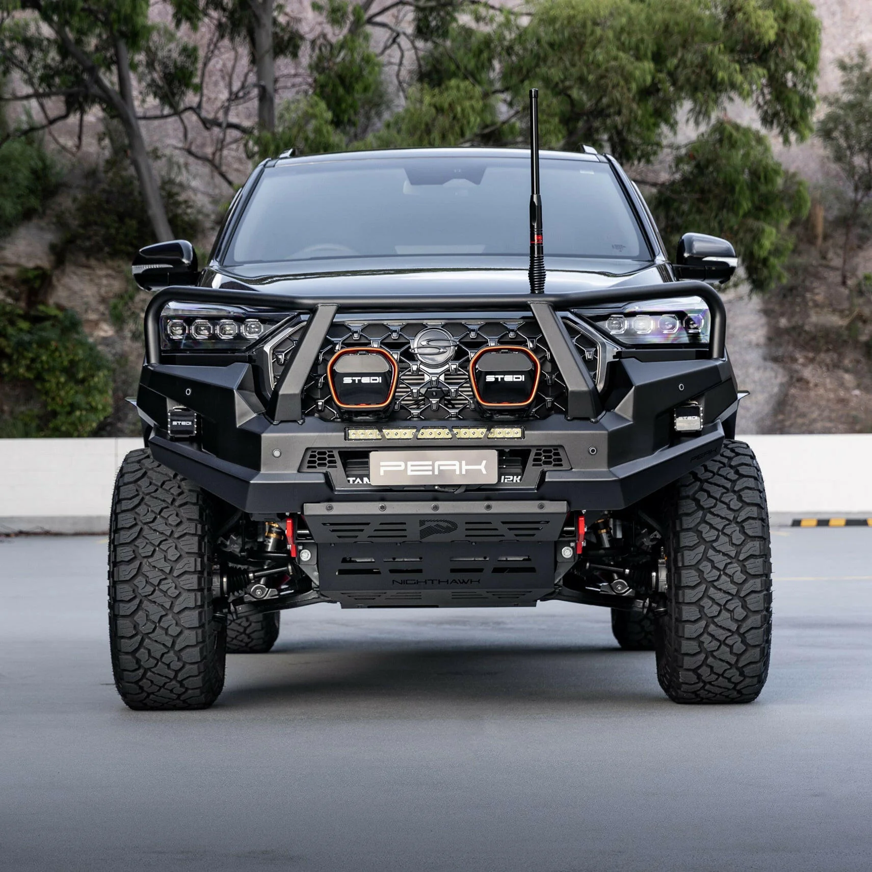 PEAK R1 NightHawk Steel Bull Bar For KGM SsangYong Rexton (Triple Loop) - Image 19