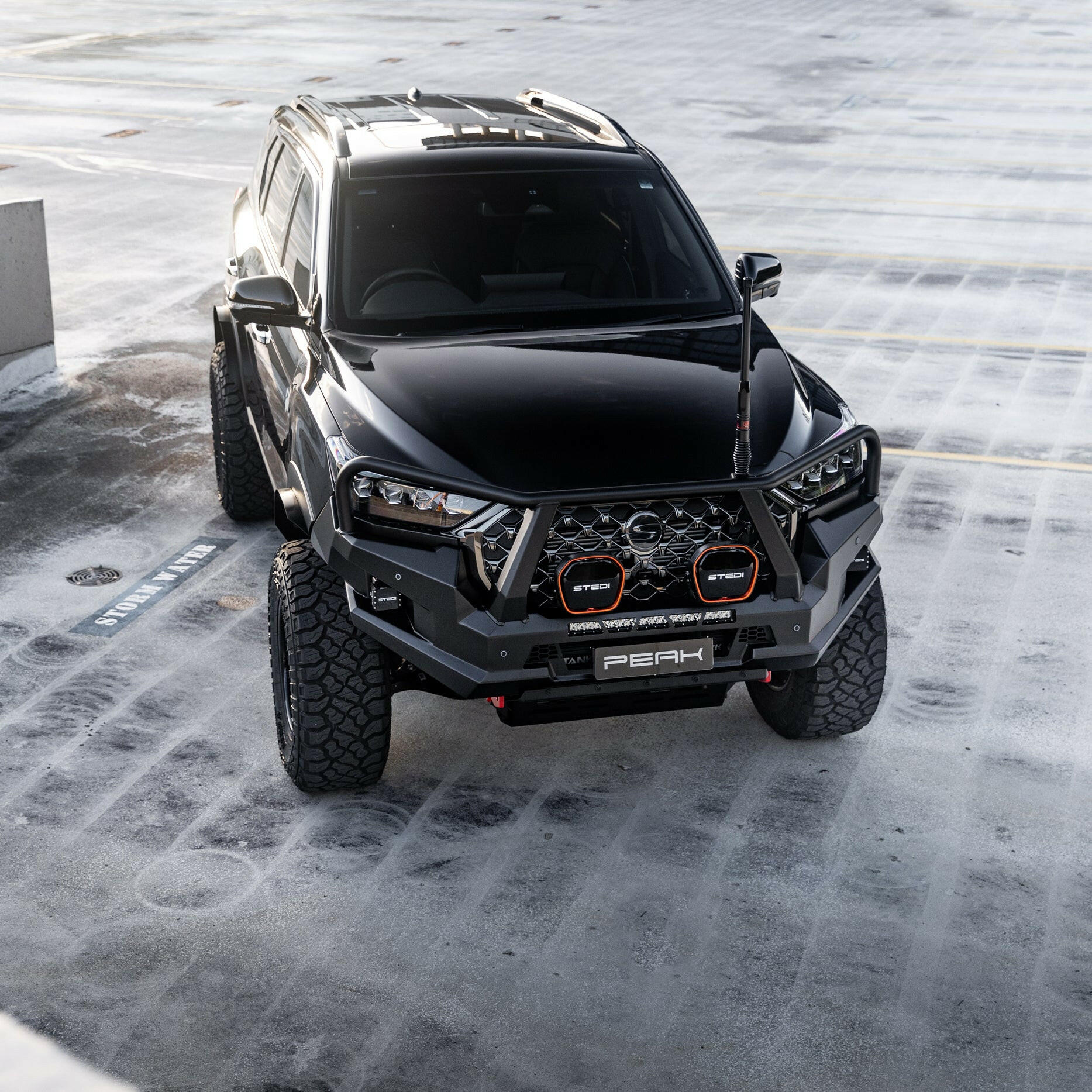 PEAK R1 NightHawk Steel Bull Bar For KGM SsangYong Rexton (Triple Loop) - Image 25
