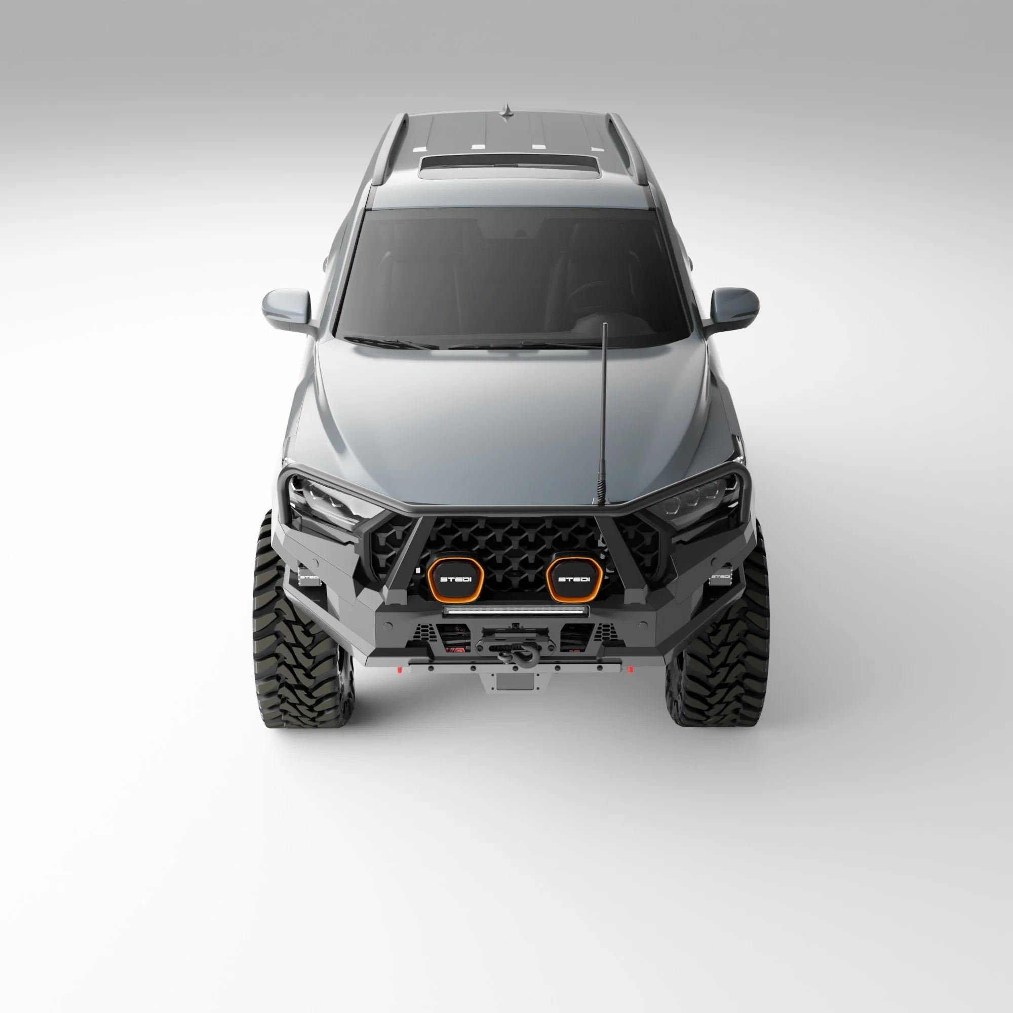 PEAK R1 NightHawk Steel Bull Bar For KGM SsangYong Rexton (Triple Loop) - Image 9