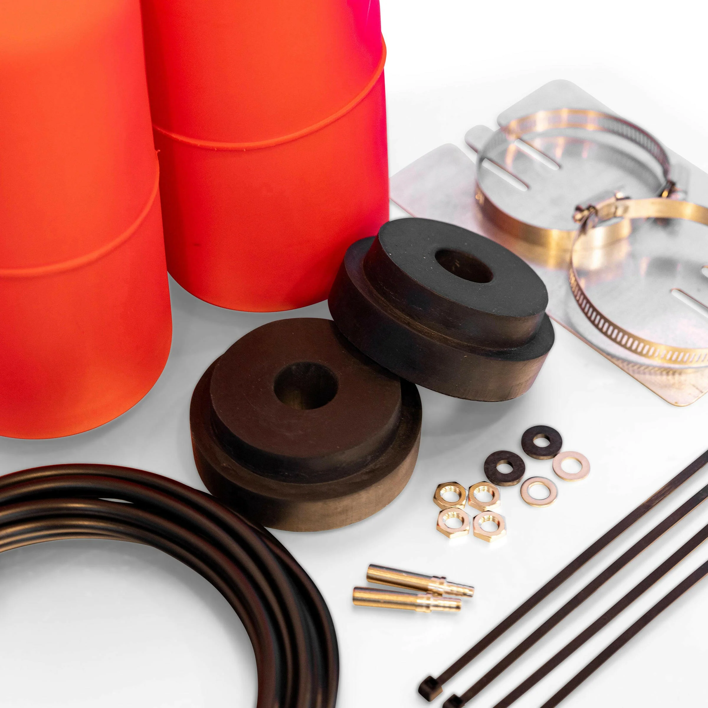 PolyAir Red Series Airbag Kit - 2" Raised for KGM SsangYong Musso (Coil) - Image 2