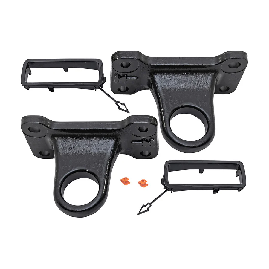 Rear Recovery Hooks for Land Rover Defender 90 / 110 Series (L663) Black - Image 2