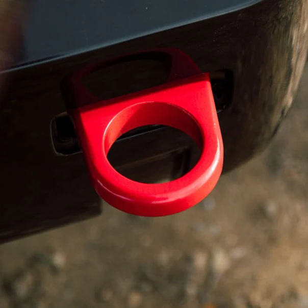 Rear Recovery Hooks for Land Rover Defender 90 / 110 Series (L663) Red - Image 6