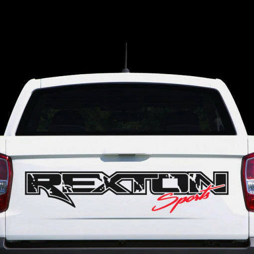 Rear Tailgate 'Rexton' decal for KGM SsangYong Musso - Image 3