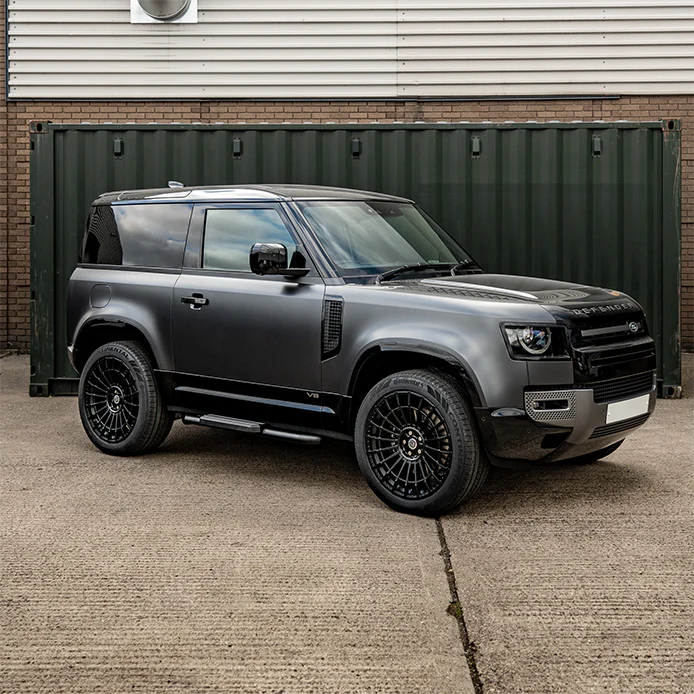 Side Steps for Land Rover Defender 90 Series (L663) Black - Image 4